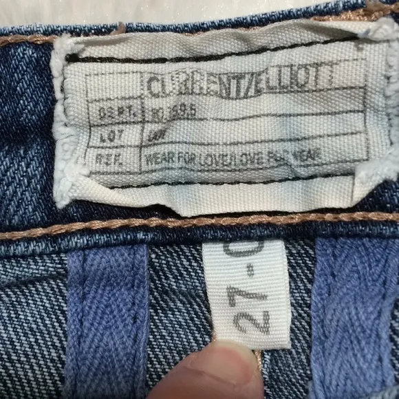 Current/Elliott Bermuda Cutoff Denim Shorts