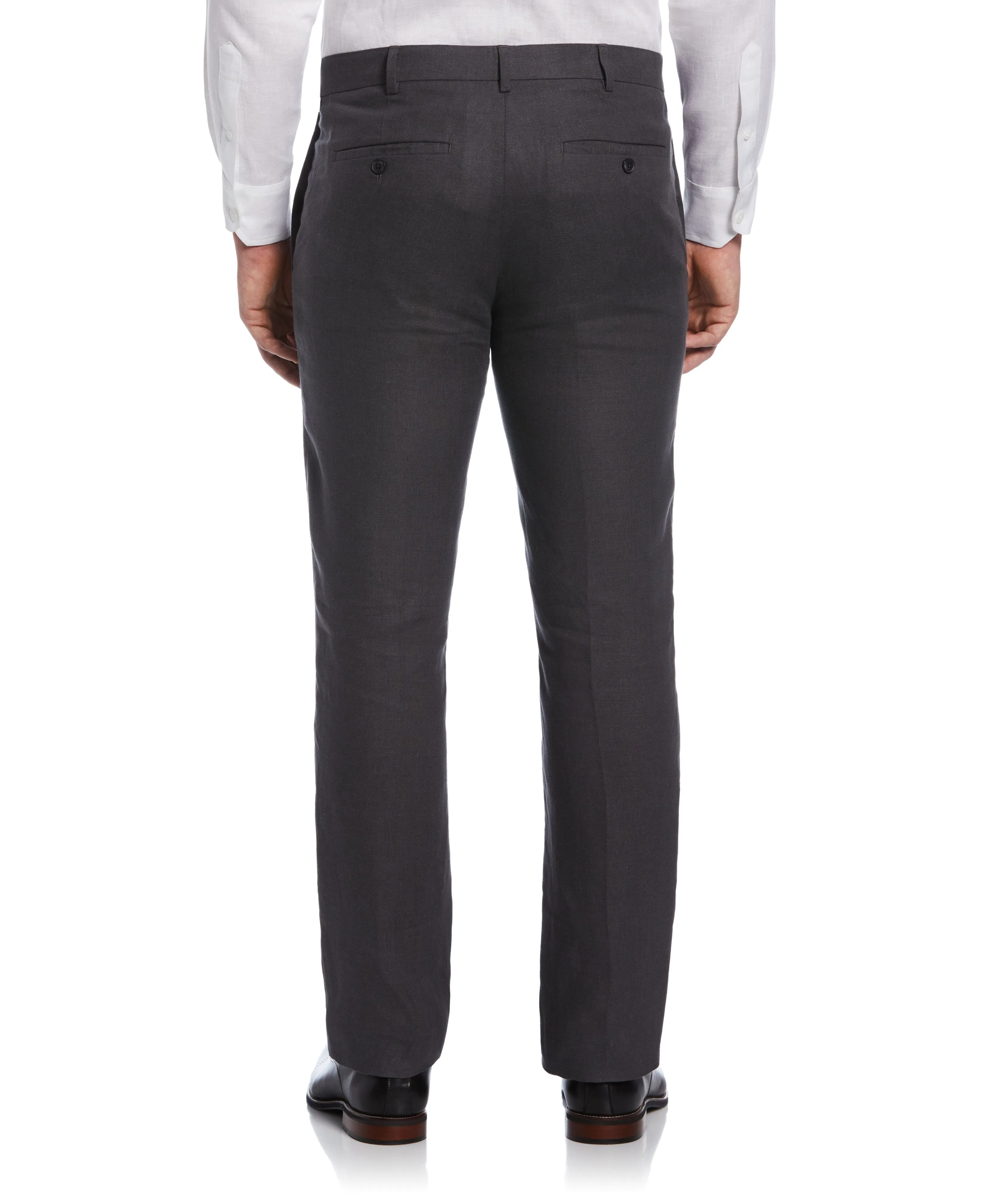 Delave Linen Flat Front Pant