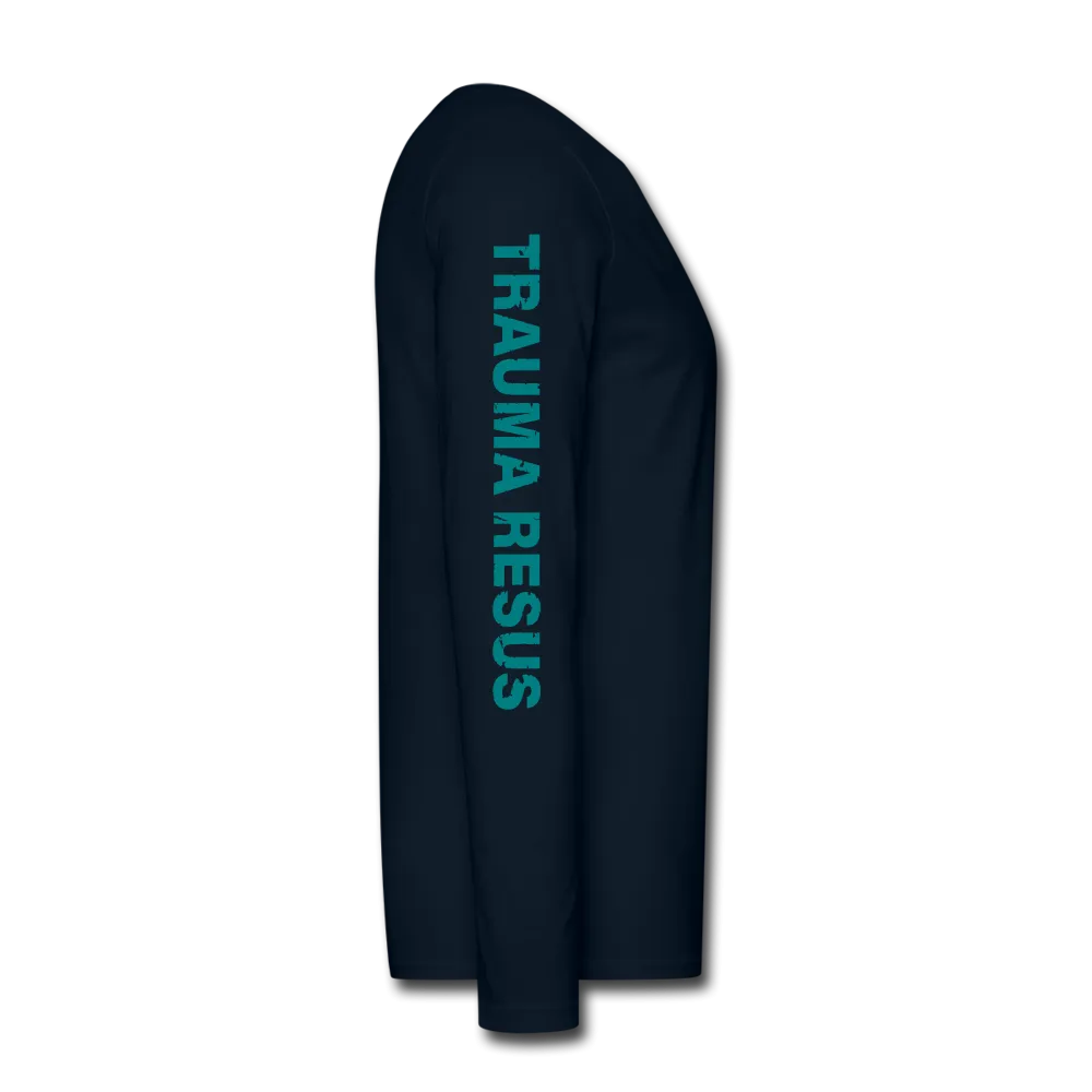 Delray Resus Navy Men's Premium Long Sleeve T-Shirt