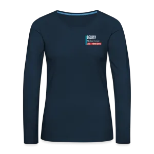 Delray Resus Navy Women's Premium Long Sleeve T-Shirt