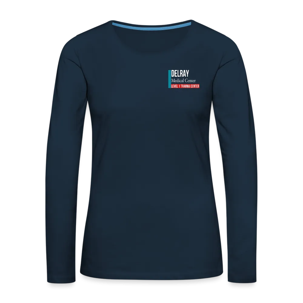 Delray Resus Navy Women's Premium Long Sleeve T-Shirt