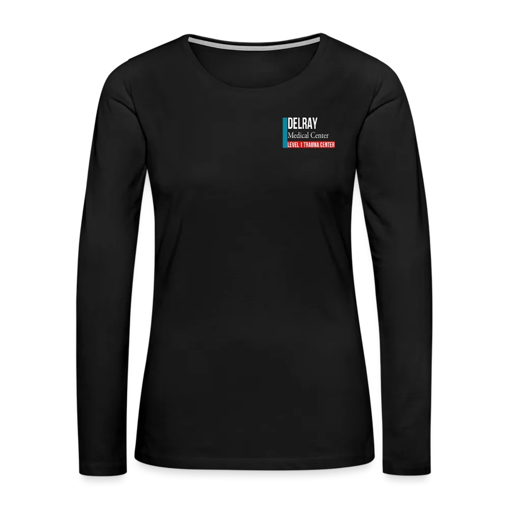 Delray Resus Navy Women's Premium Long Sleeve T-Shirt