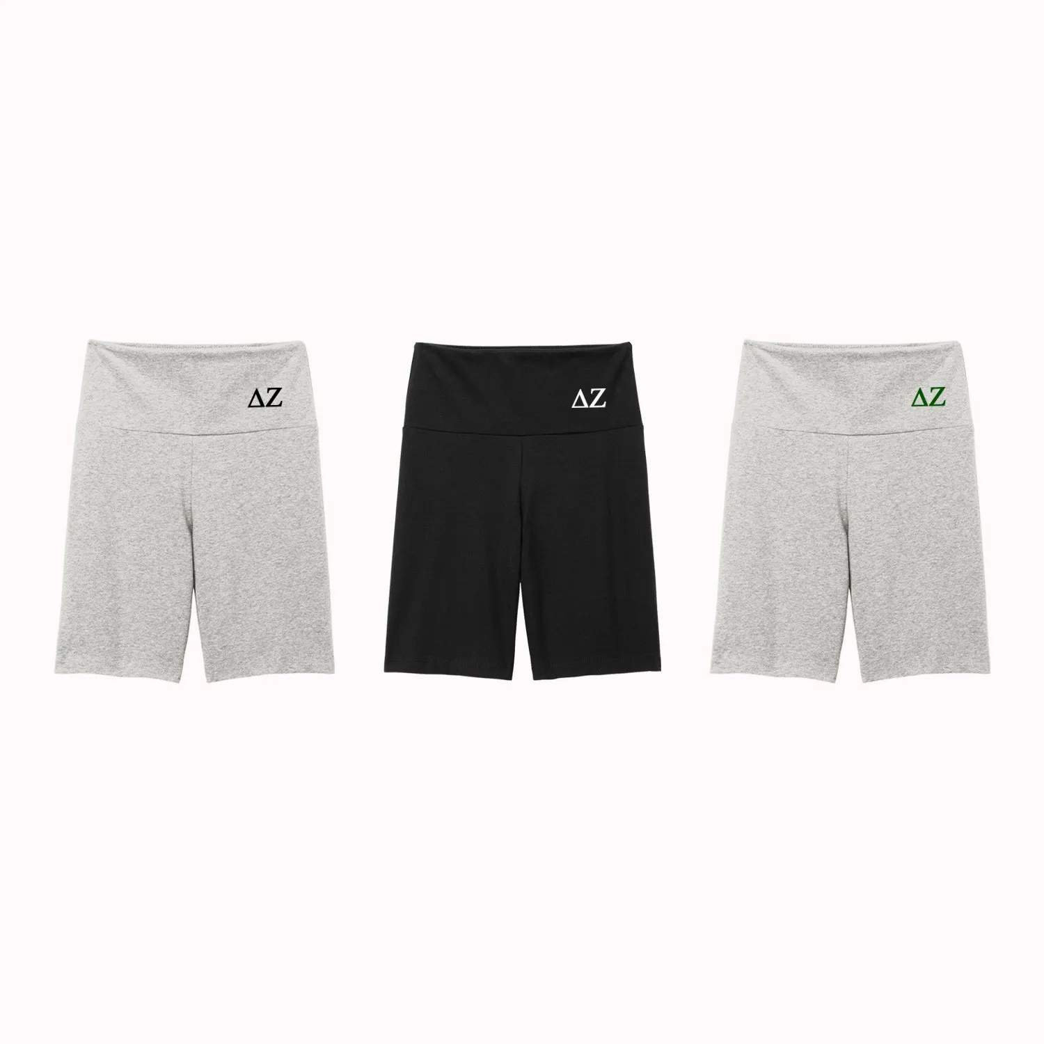 Delta Zeta High Waist Bike Shorts