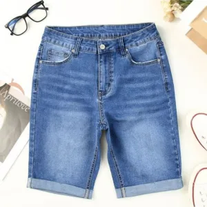 Denim Bermuda Shorts