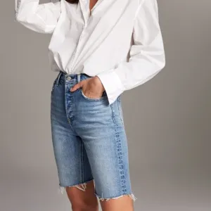 DENIM FORUM x ARITZIA Yoko Bermuda Short Med Stone Creek {3D12}
