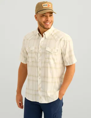 Diamond Back Plaid Short Sleeve Button-Down