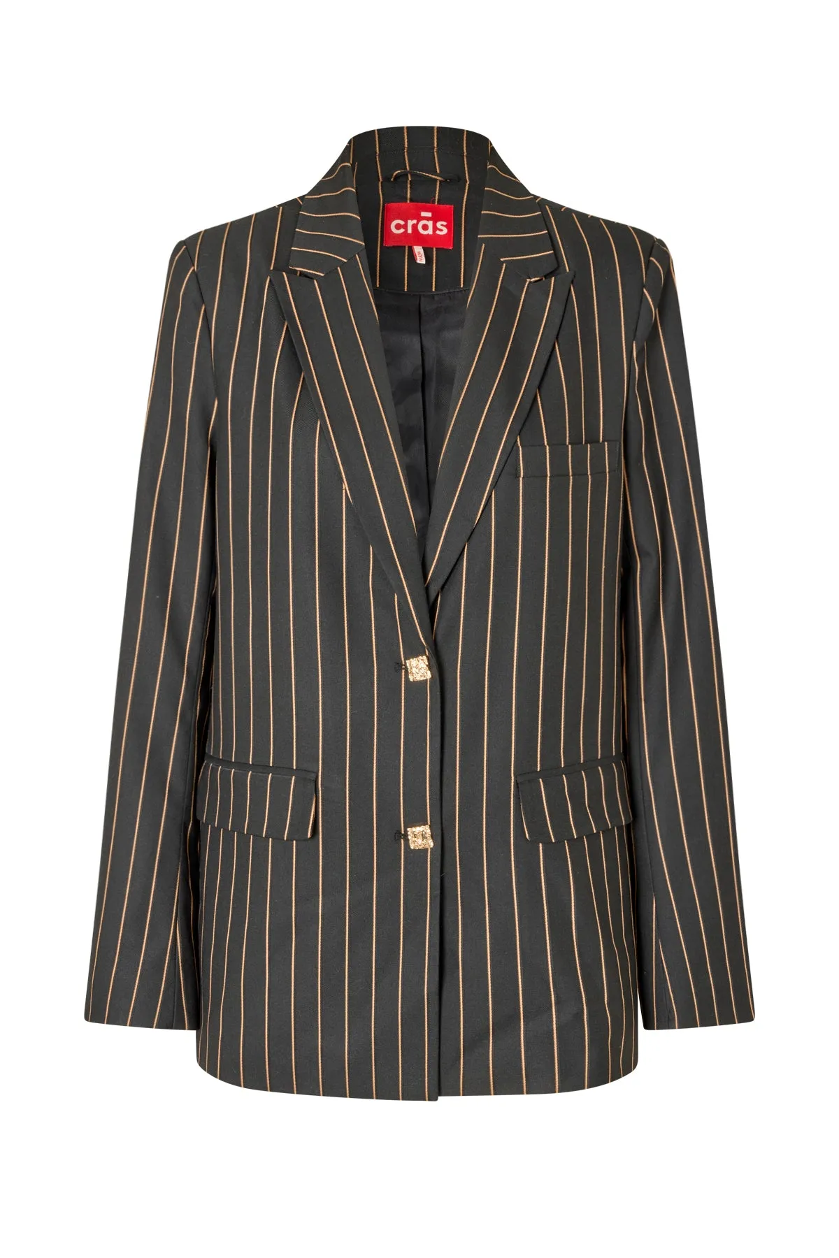 Dianacras Blazer - Camel Pinstripe