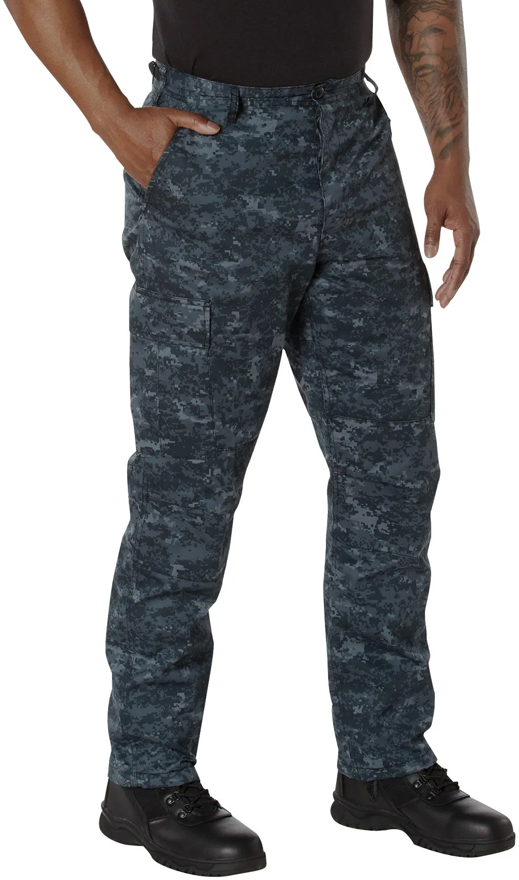 Digital Midnight Camouflage - Military BDU Pants (Cotton/Polyester Twill)