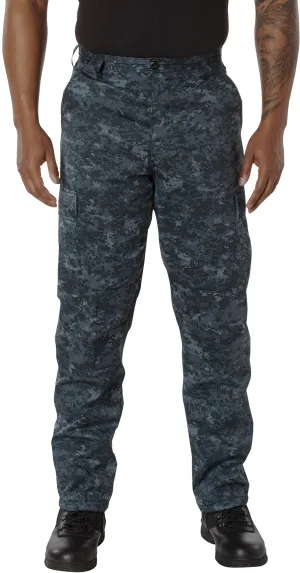 Digital Midnight Camouflage - Military BDU Pants (Cotton/Polyester Twill)