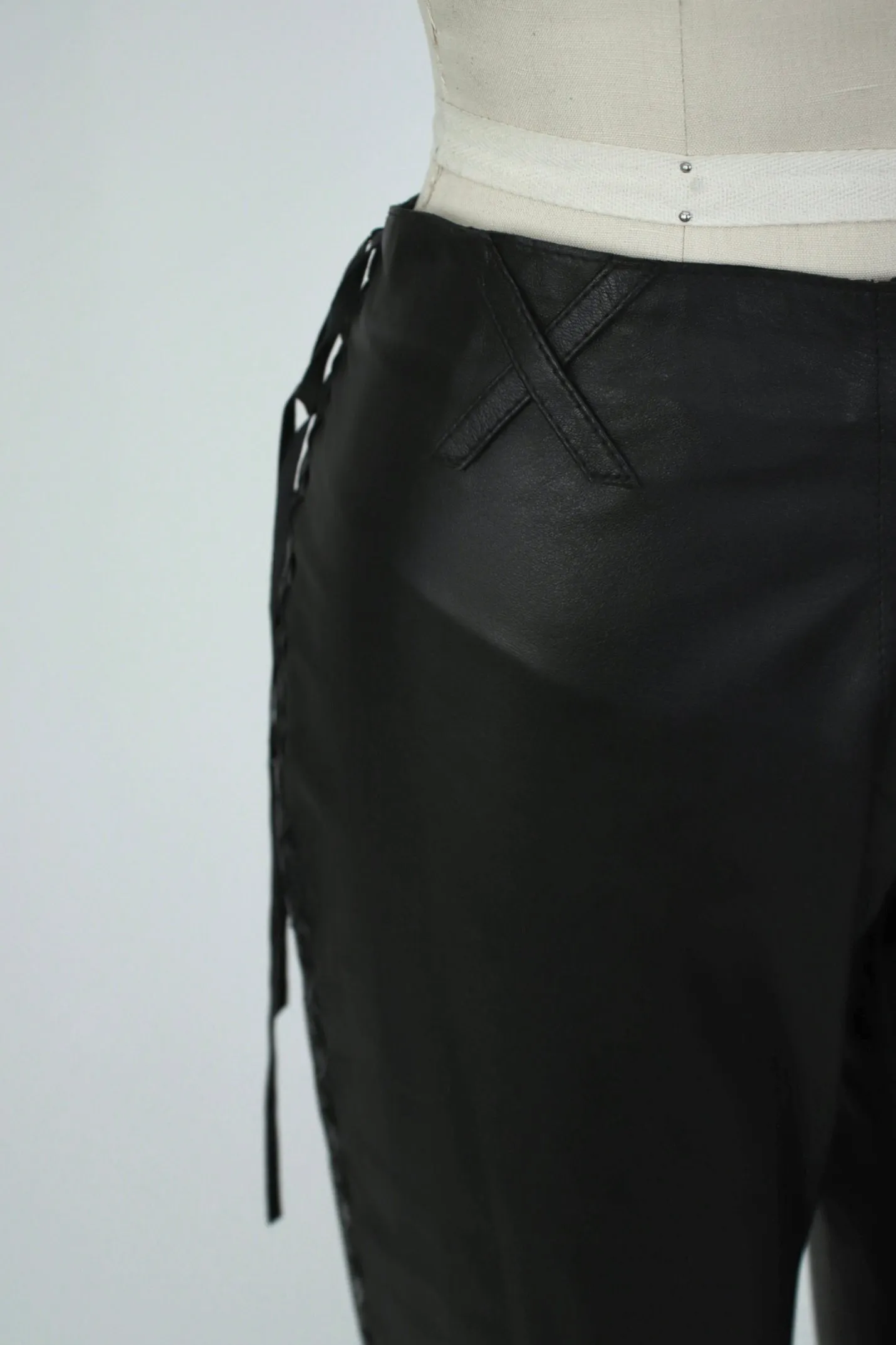 Dolce and Gabbana Leather Corset Pants*