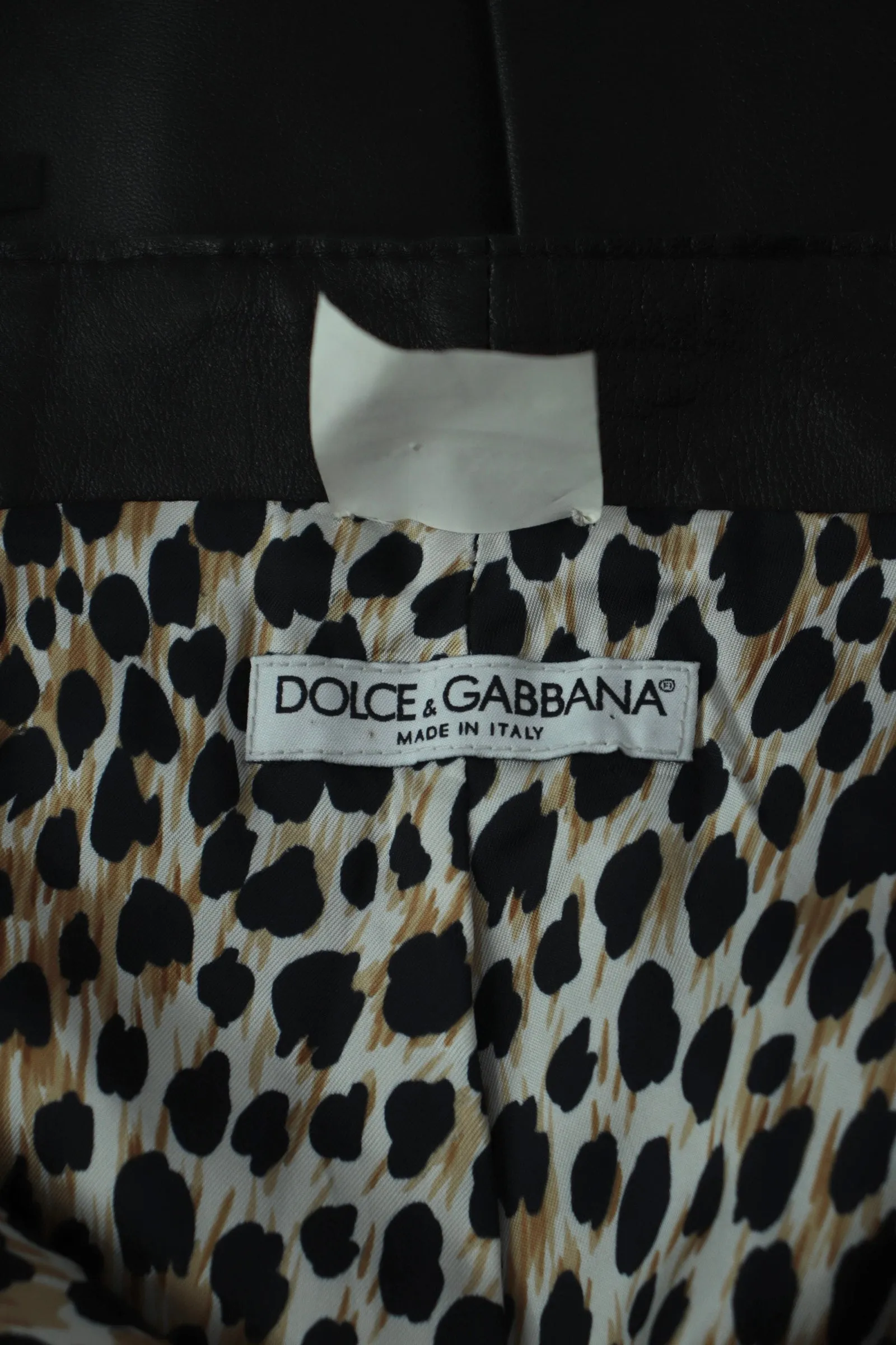 Dolce and Gabbana Leather Corset Pants*