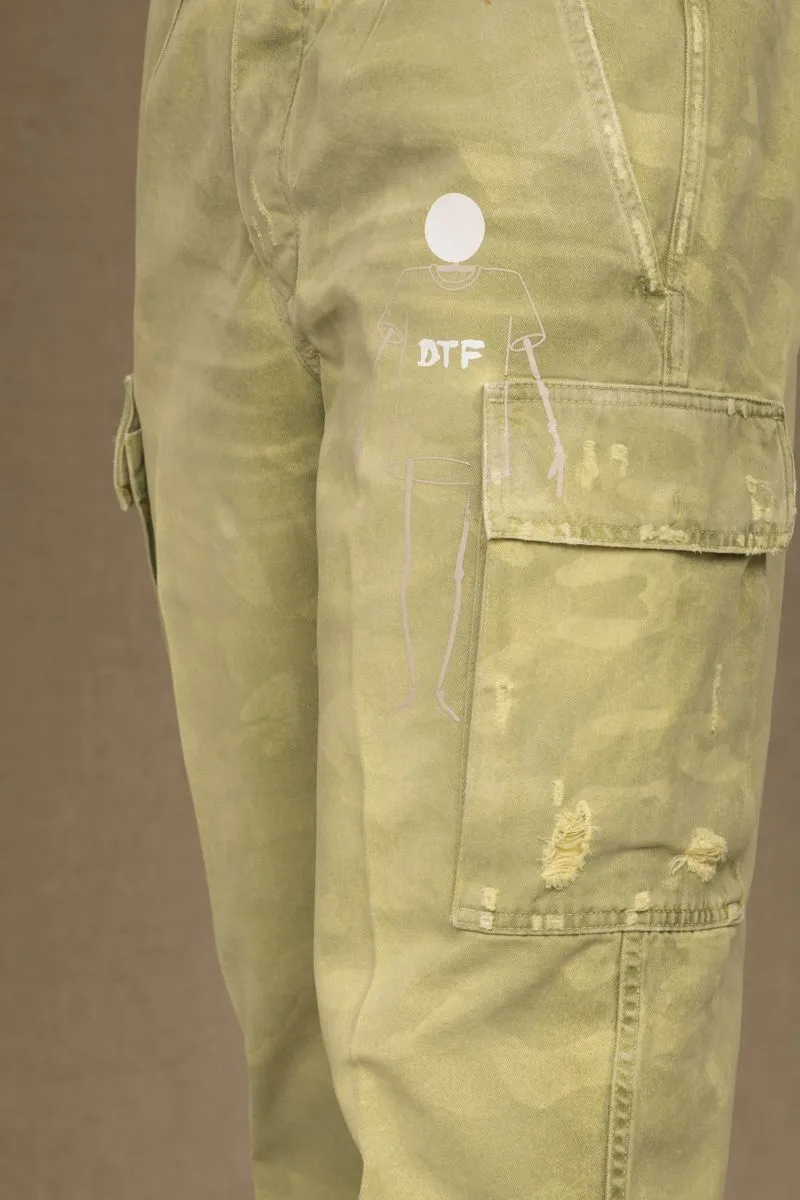 Don The Fuller Green Cotton Men Jeans