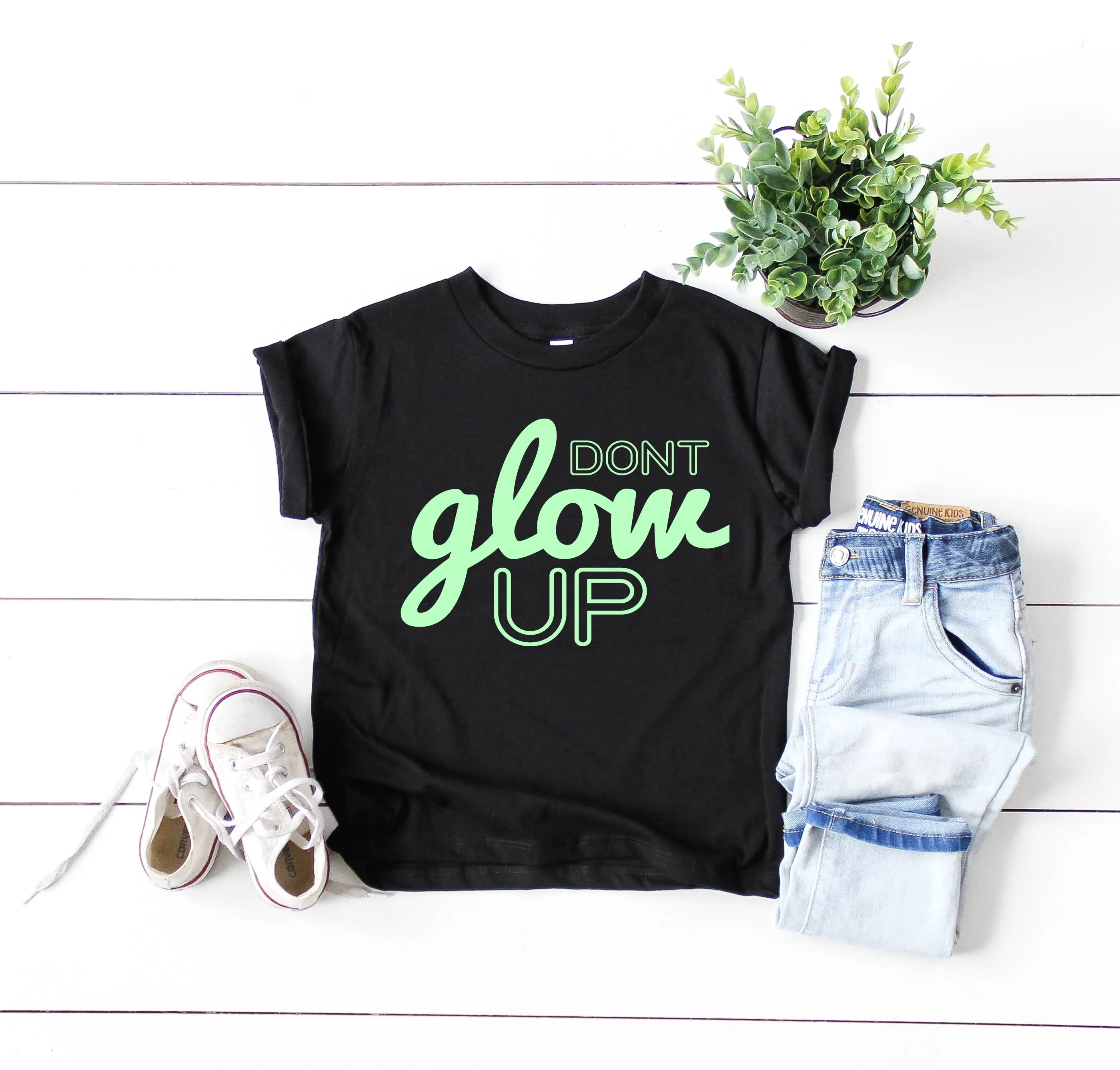 Dont Glow Up Shirt  | Kids Glow In The Dark Shirt