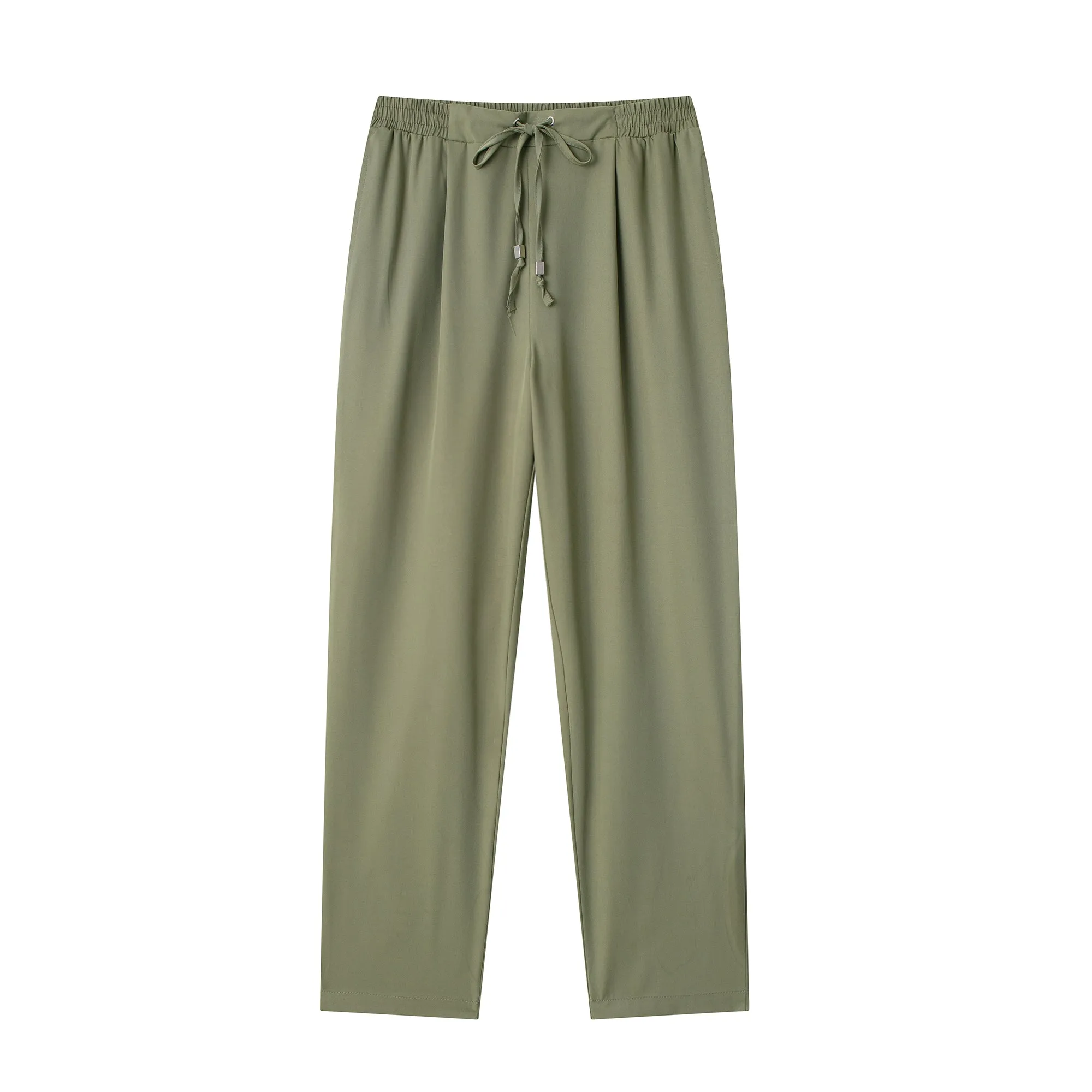 Drawstring Waist Low Rise Cropped Joggers
