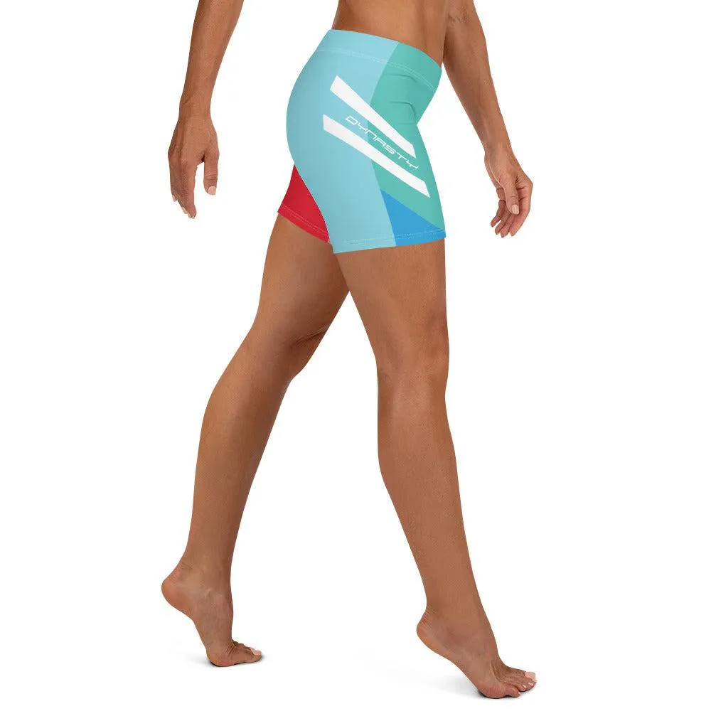 Dynasty Pastel Women's Yoga Bike Shorts