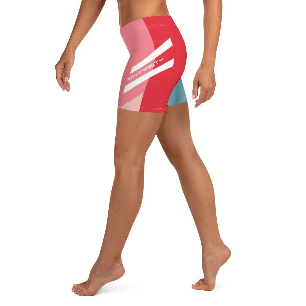 Dynasty Pastel Women's Yoga Bike Shorts