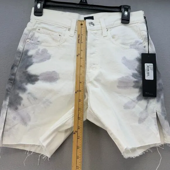 Edwin Denim Shorts Women's 26 (2) White Tie dye CAI Shorts Button Fly NWT