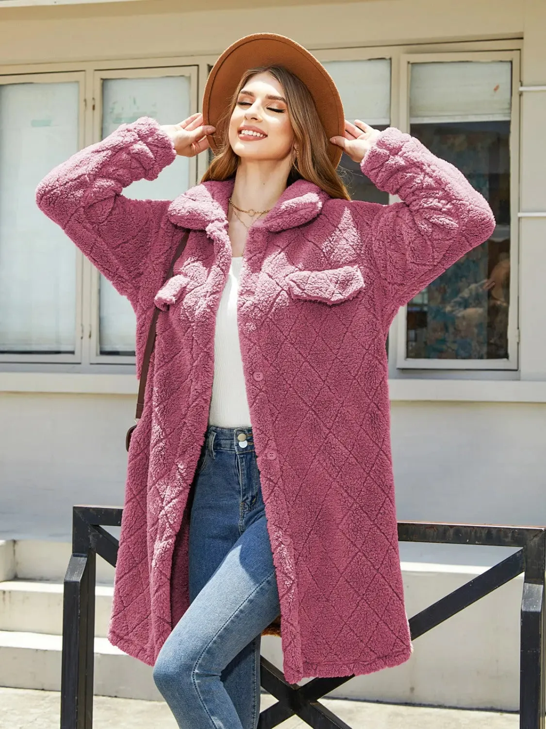 'Elowen' Thermal Fleece Coat