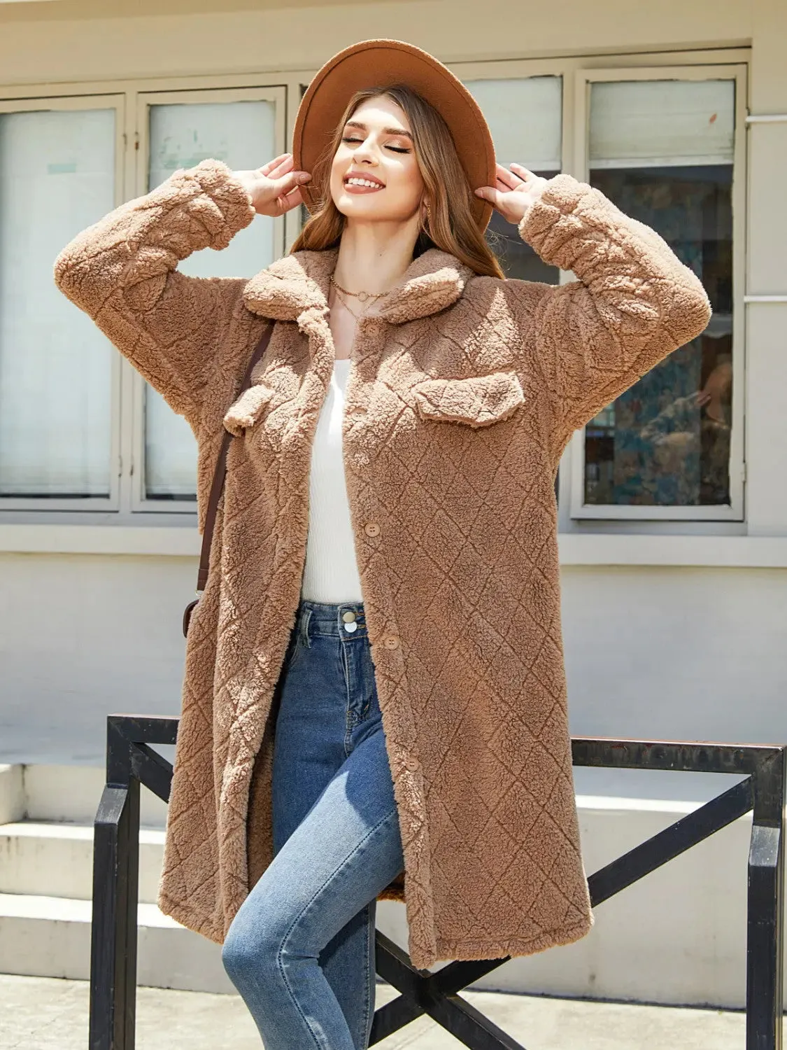 'Elowen' Thermal Fleece Coat