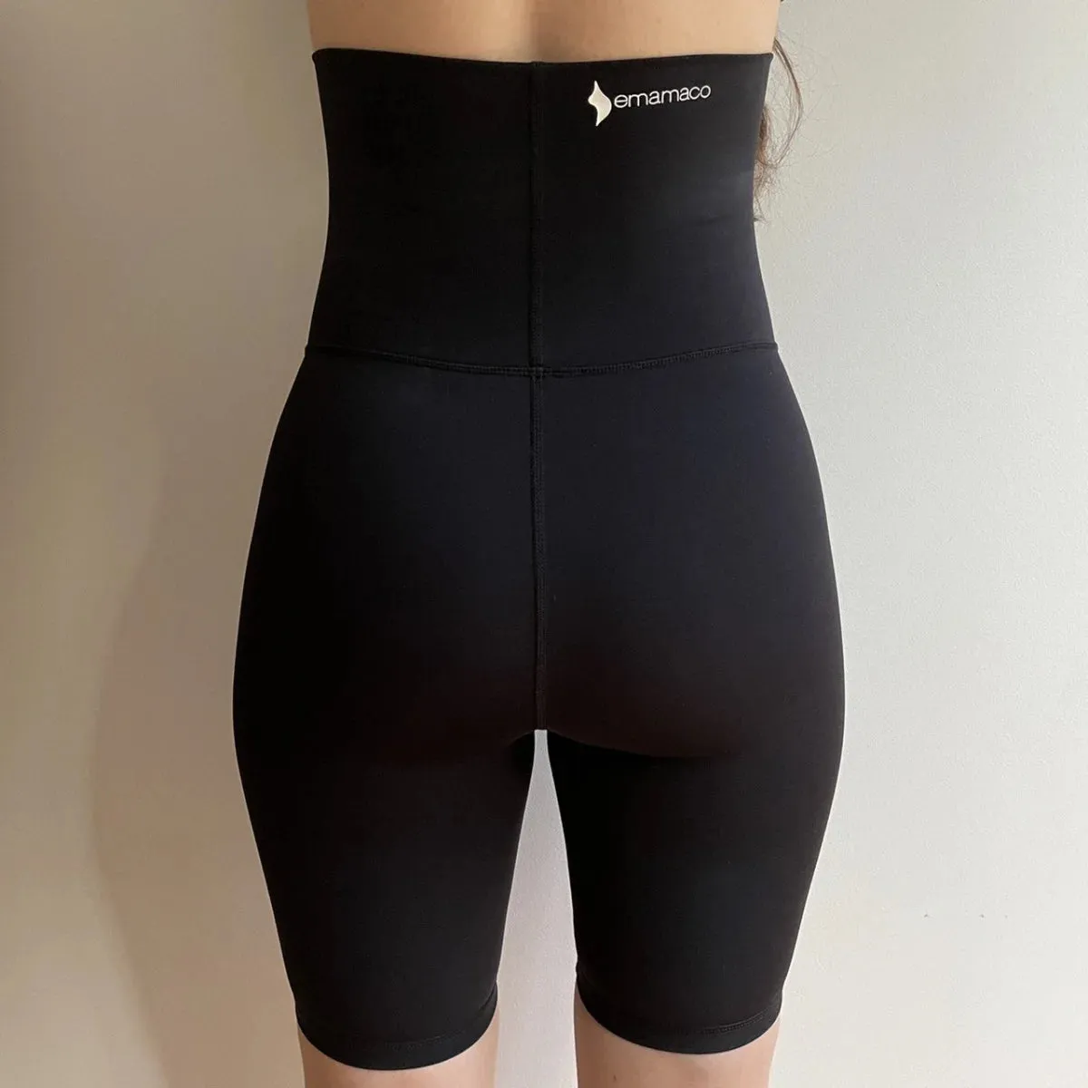 Emama Maternity Long Shorts - Black