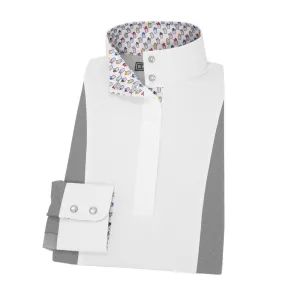 Essex Classics Ladies Luna Hunter Performance Snow Cone Gray Show Shirt