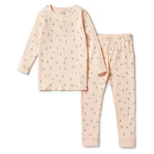 Falling Leaf - Organic Rib Long Sleeve Pyjamas