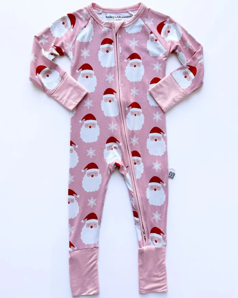 Family Matching Sleepwear - Pink Santa