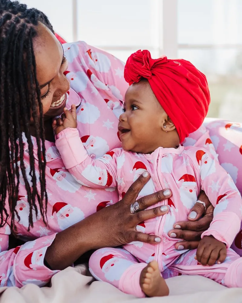 Family Matching Sleepwear - Pink Santa