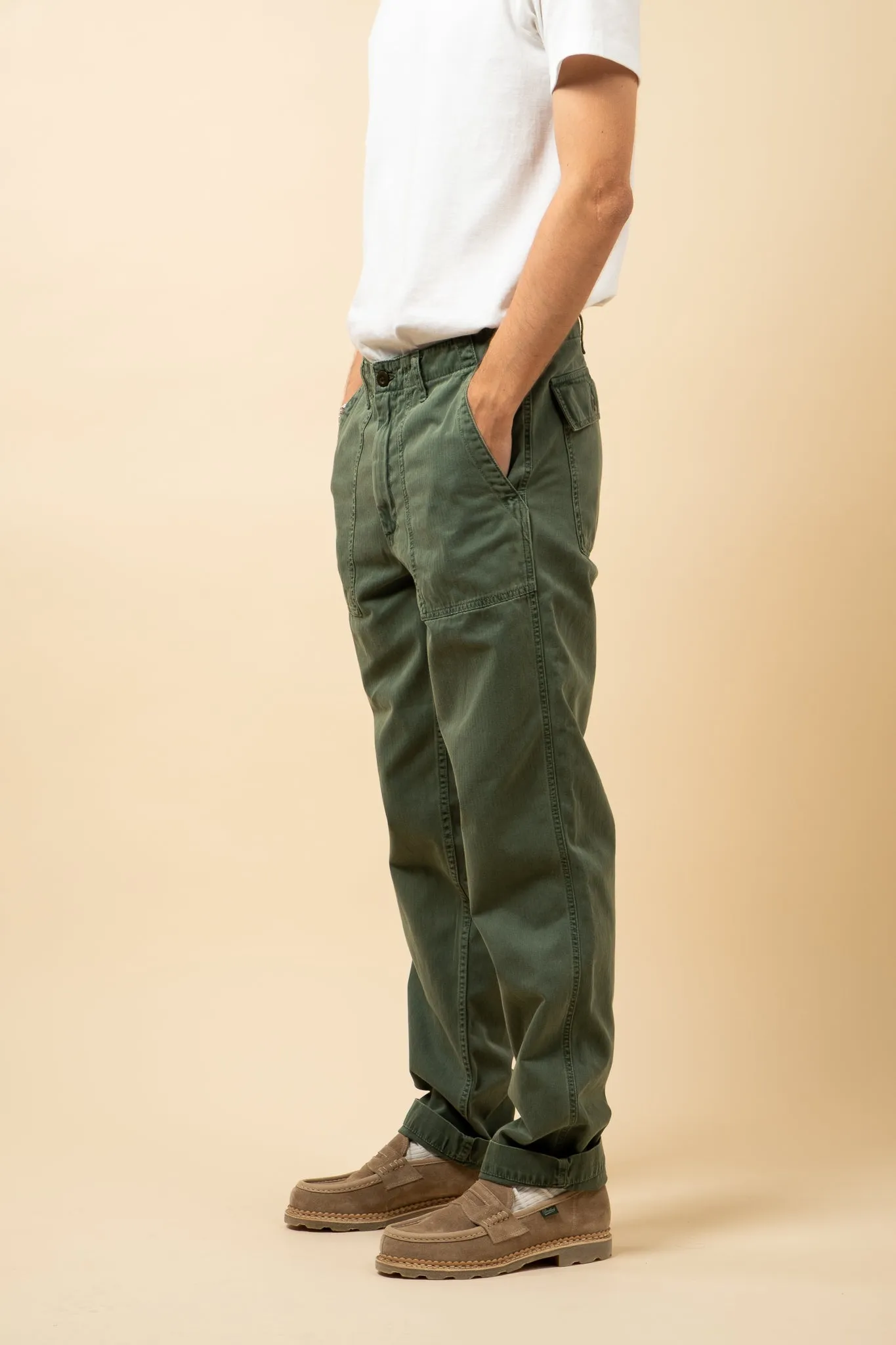 Fatigue Pants Herringbone - Military