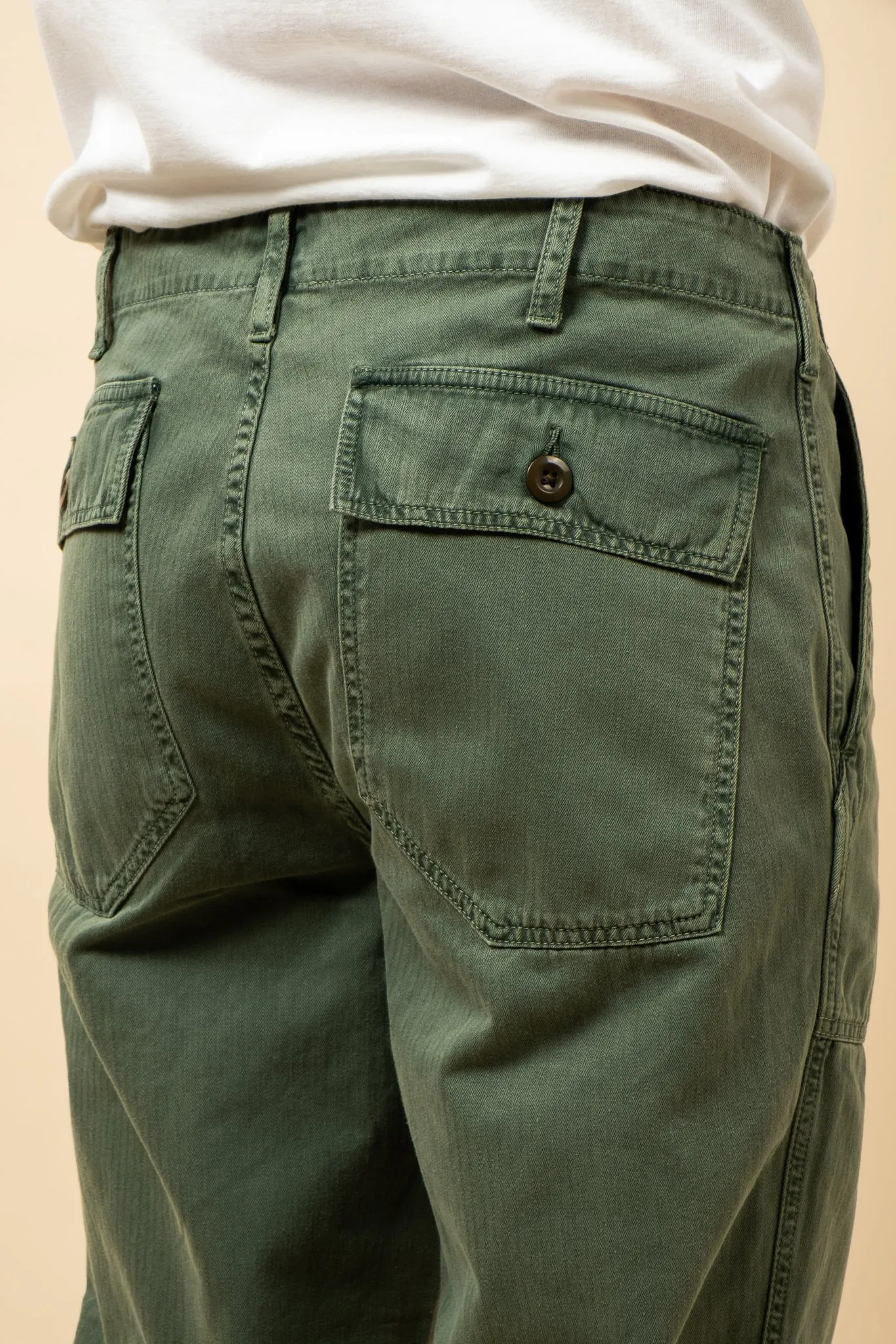 Fatigue Pants Herringbone - Military