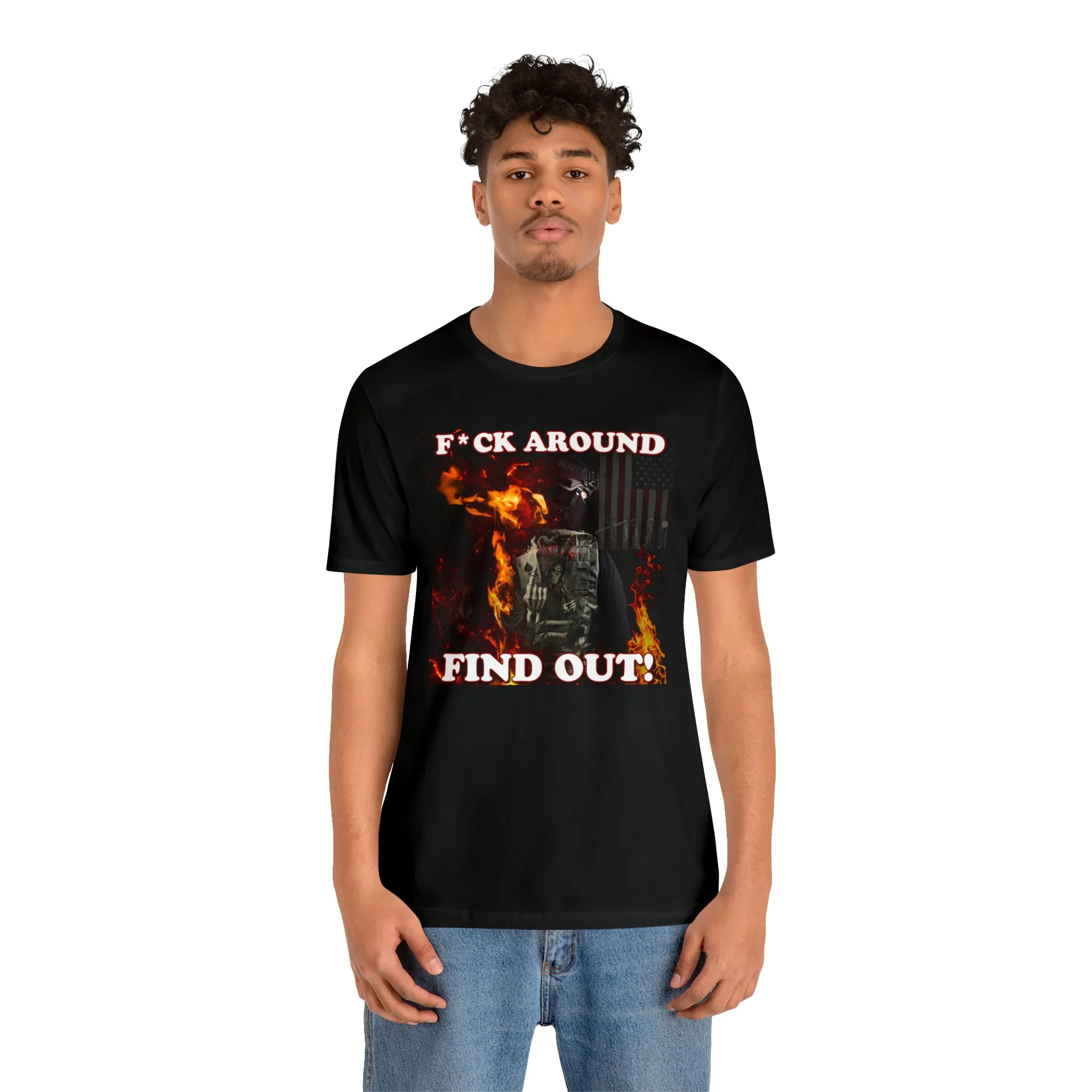 F*ck Around Find Out! Jersey Short Sleeve Tee