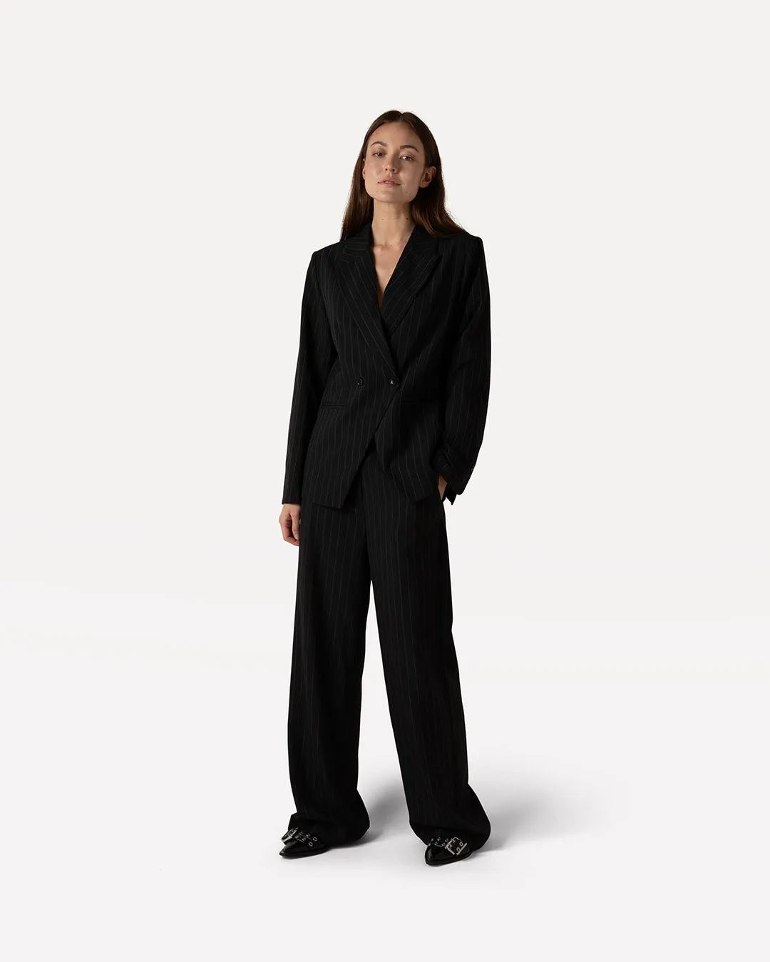 Femke blazer & Moore pinstripe pants