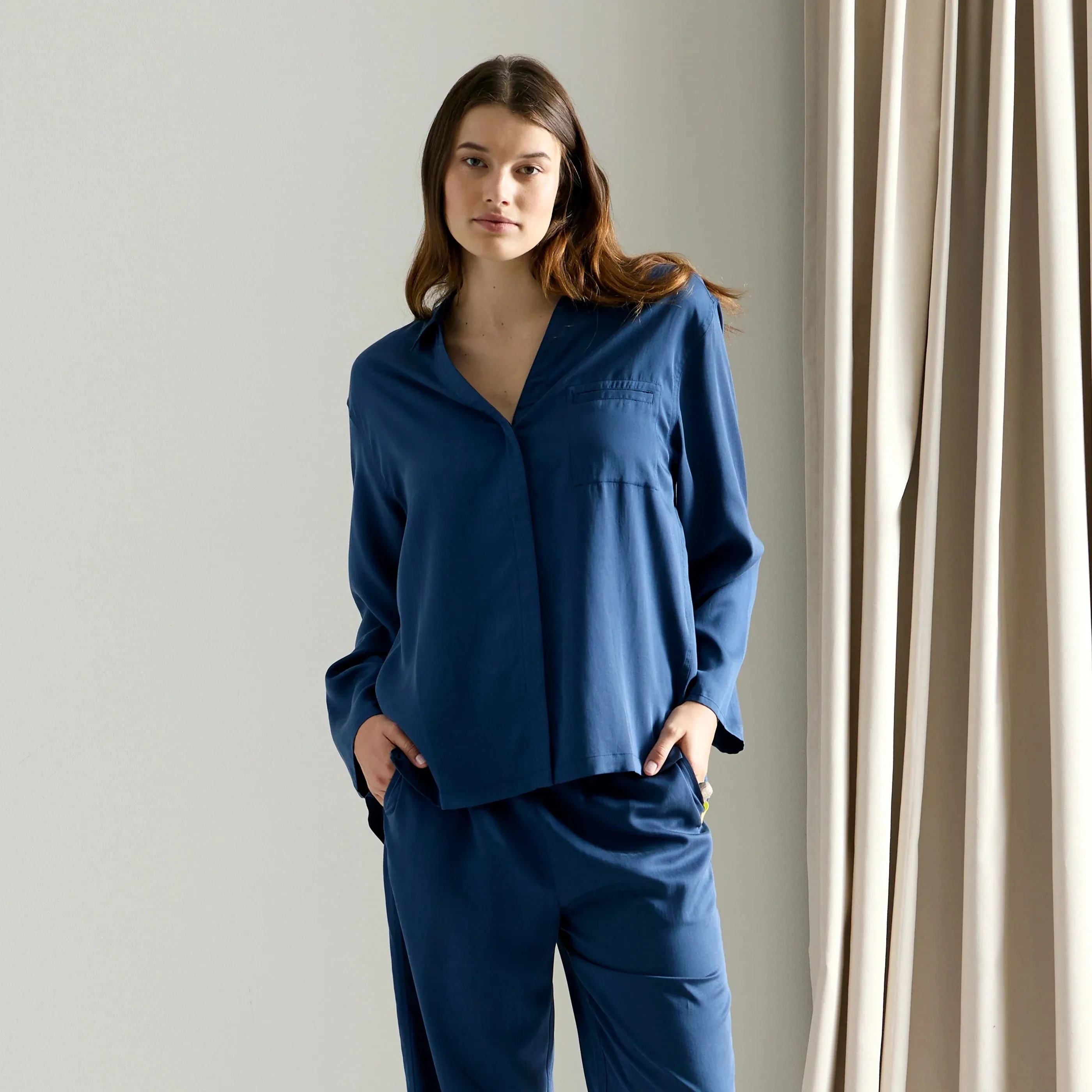 FineSlumber Long Sleeve Nightshirt