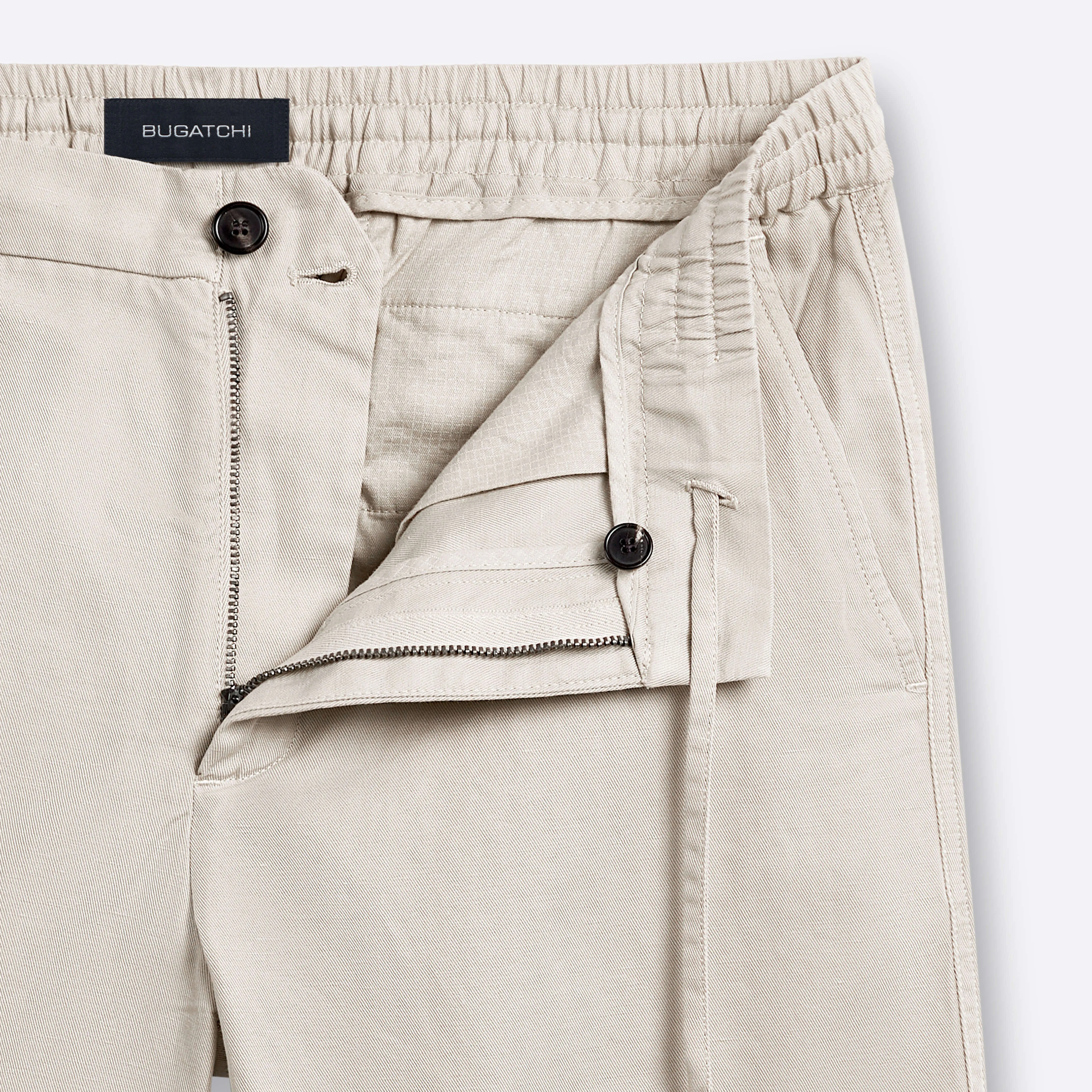 Flat Front Bermuda Shorts