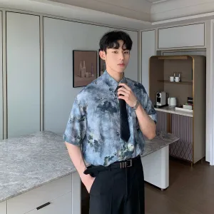 Floral Print Button-down Shirt