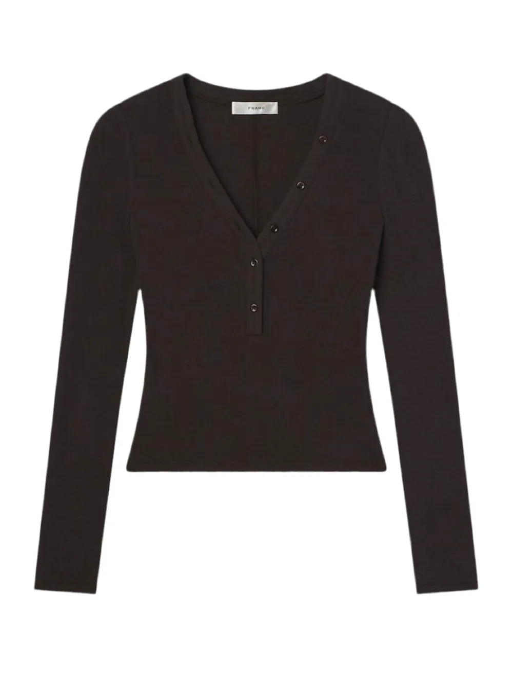 Frame Slinky Long Sleeve Rib Henley (More Colors)