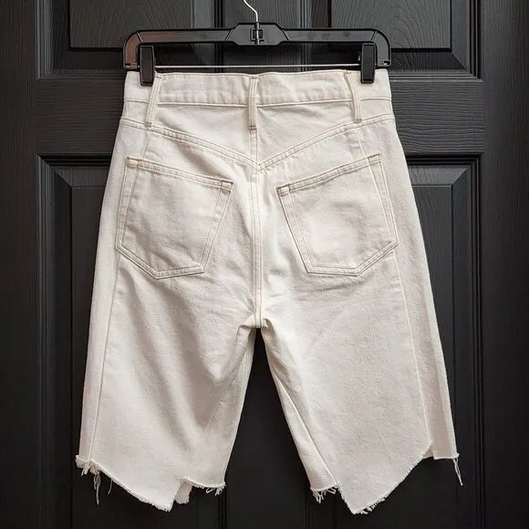FRAME 'Le Vintage' Bermuda Jagged Edge Shorts