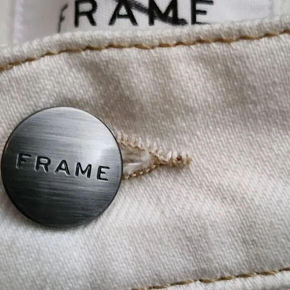 FRAME 'Le Vintage' Bermuda Jagged Edge Shorts