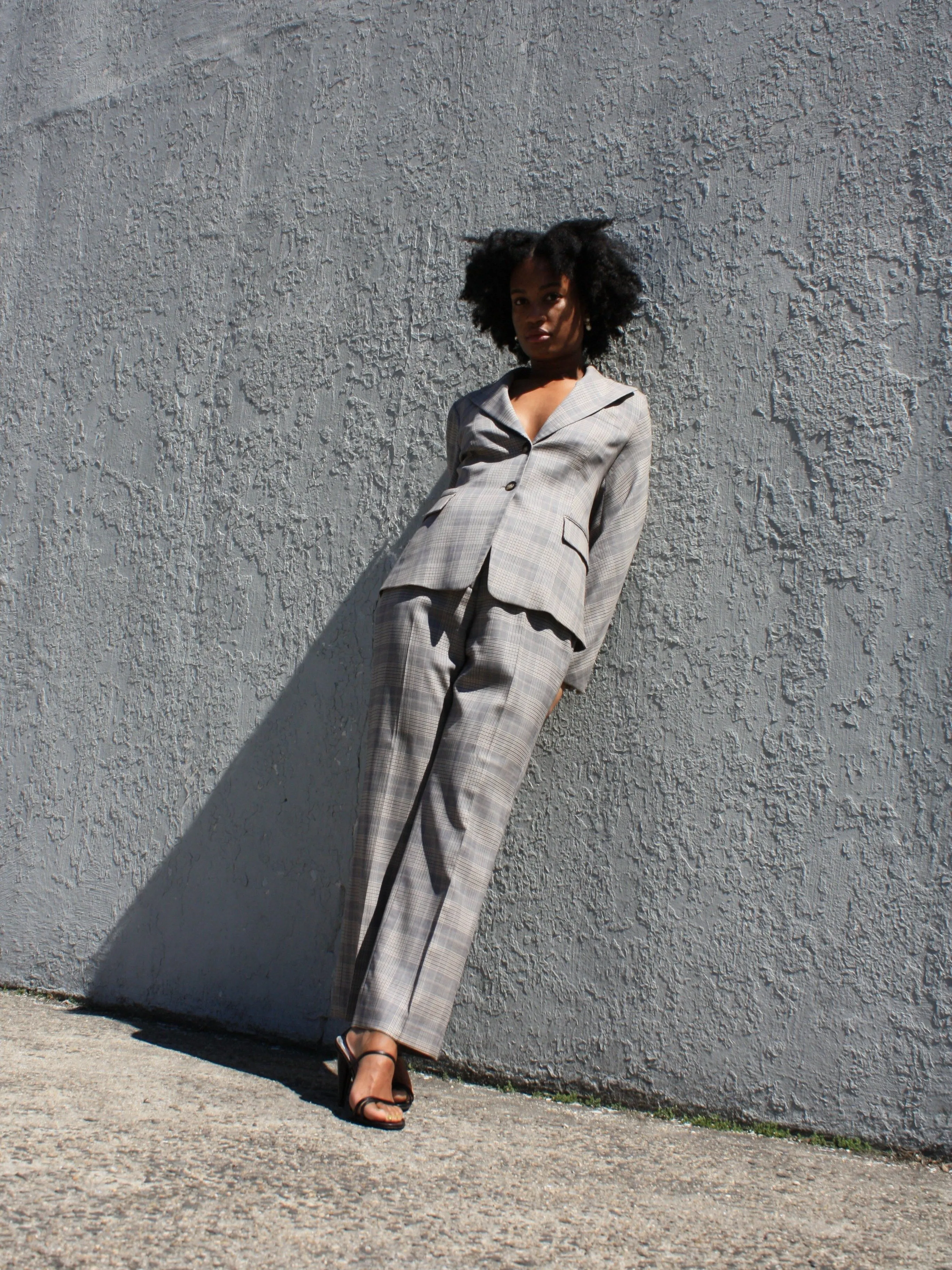 Féraud Grey Check Suit