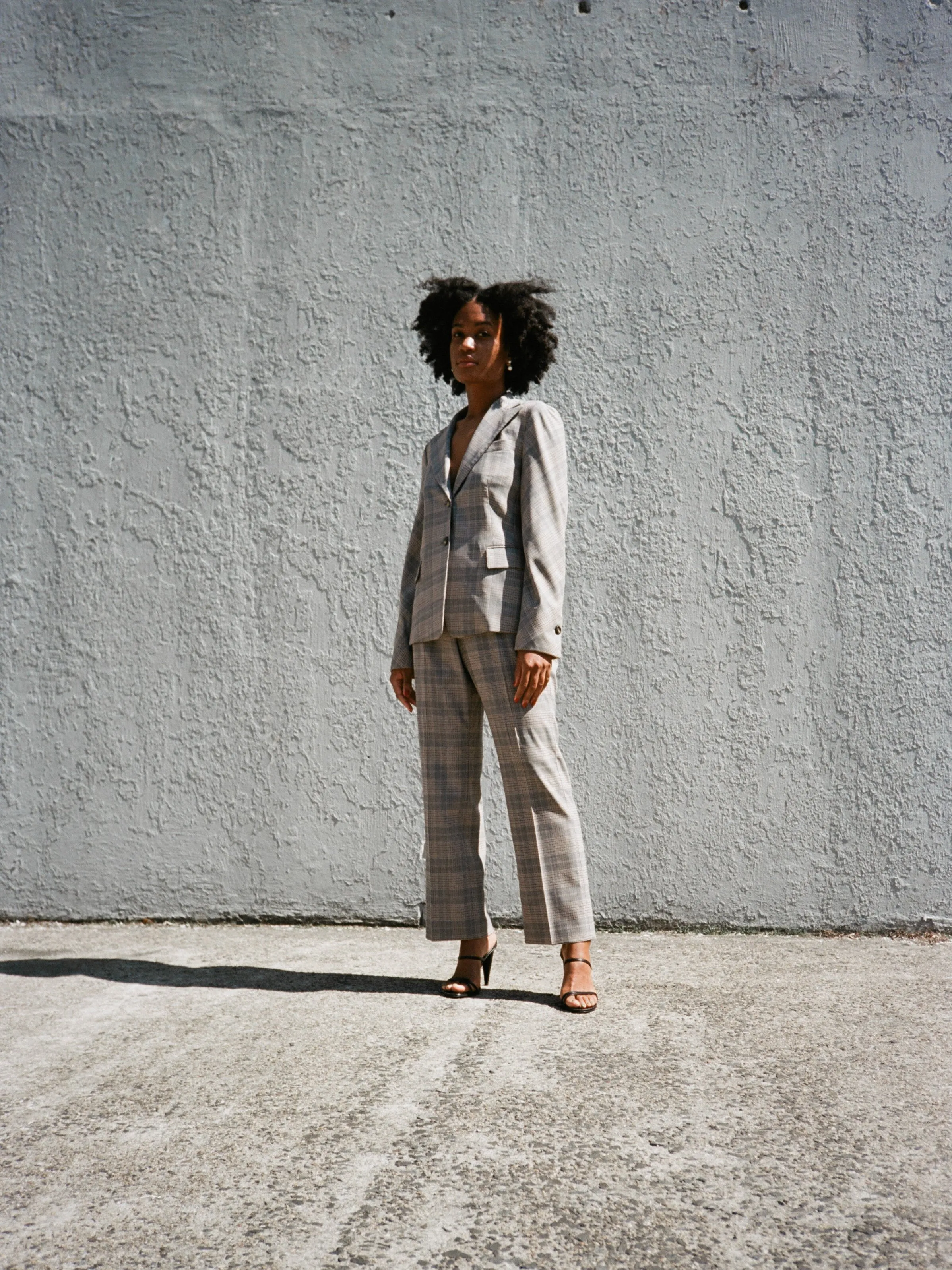 Féraud Grey Check Suit