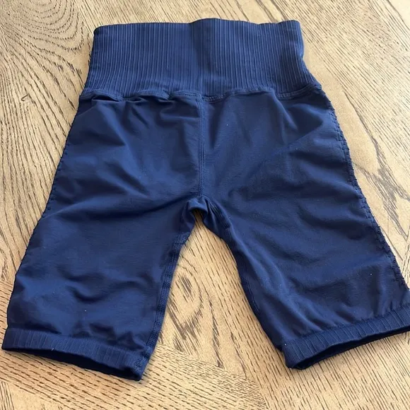Free People Movement Good Karma Bike Shorts XS/S Blue NWOT