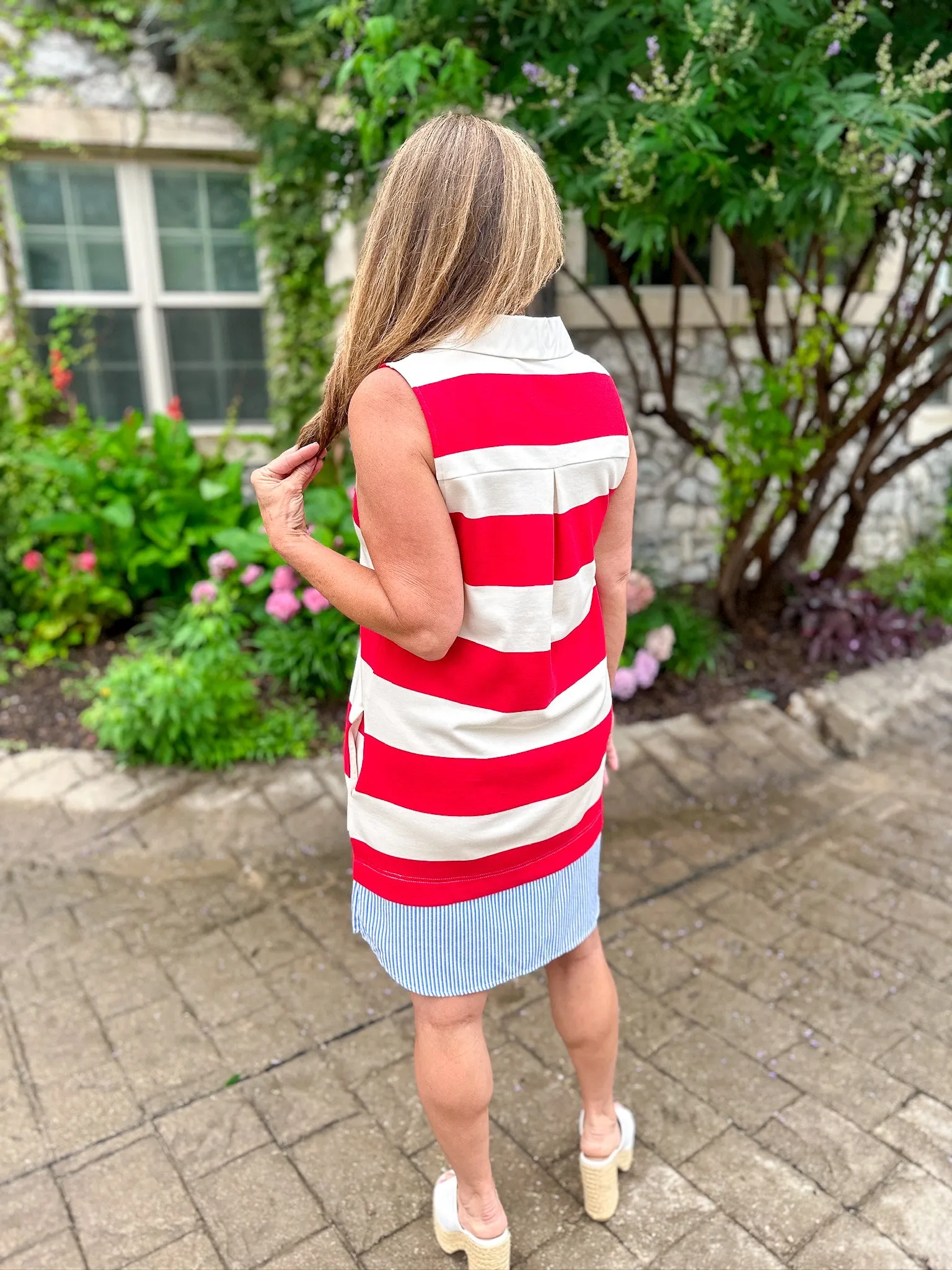 Freedom Striped Tank Dress