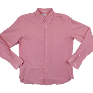 GANT RUGGER Clear Pink  Selvage Madras E-Z OBD Shirt 349620 Size XXL