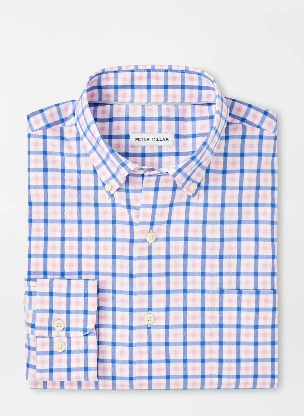 Gardner Crown Lite Cotton-Stretch Sport Shirt by Peter Millar - Blue Poppy