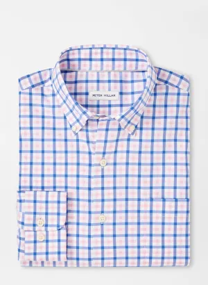 Gardner Crown Lite Cotton-Stretch Sport Shirt by Peter Millar - Blue Poppy