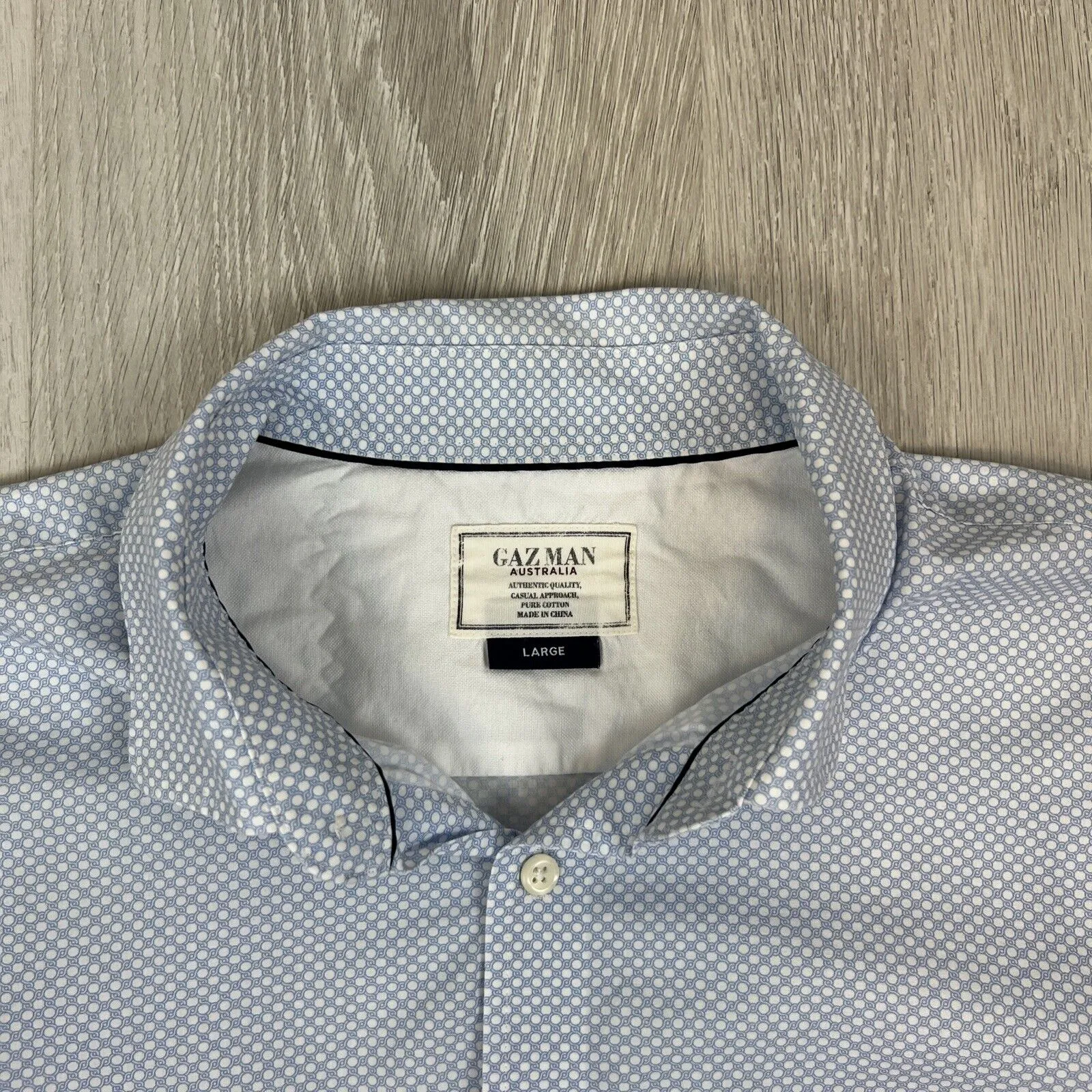 Gazman Mens Long Sleeve Button Up Shirt Size Large (2 x Shirts)