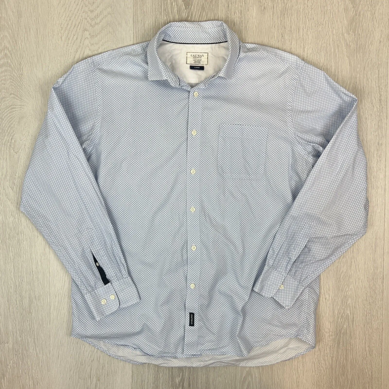 Gazman Mens Long Sleeve Button Up Shirt Size Large (2 x Shirts)