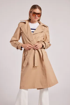 Generation Love Danielle Trench Coat Taupe