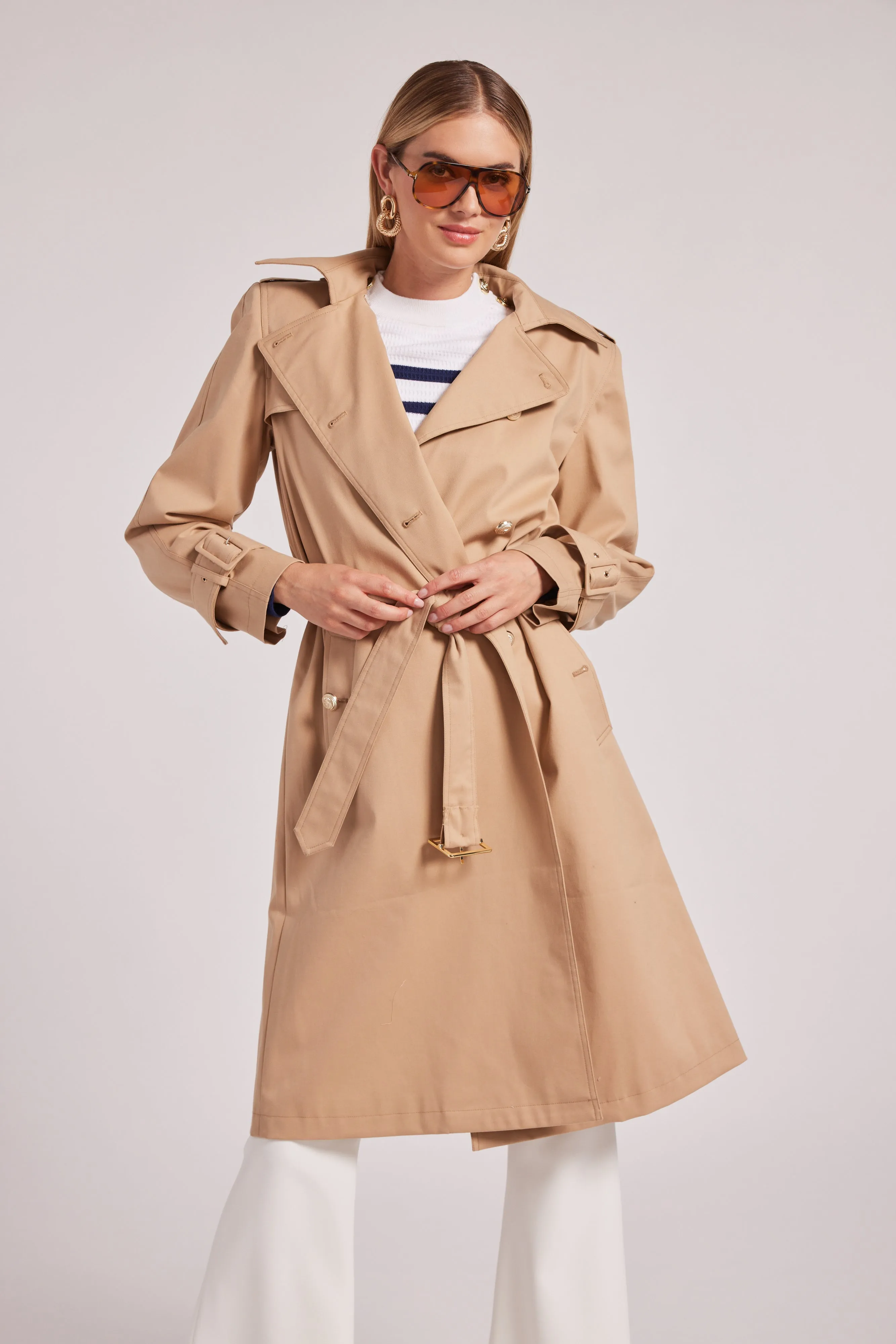 Generation Love Danielle Trench Coat Taupe