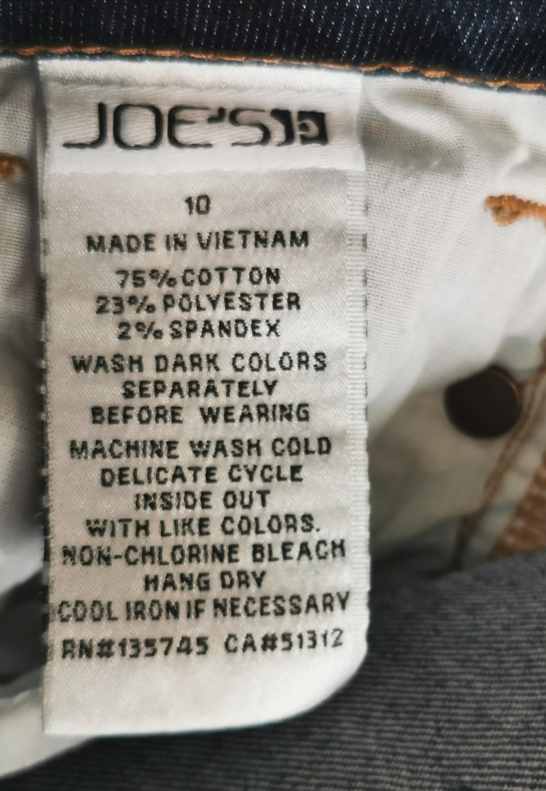 GIRL SIZE 10 YEARS - JOE'S, Bermuda Jean Shorts EUC B8